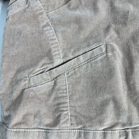 Free People Velvet Military Blazer Womens Small Pink Raw Ruffled Hem Jacket - Picture 8 of 13